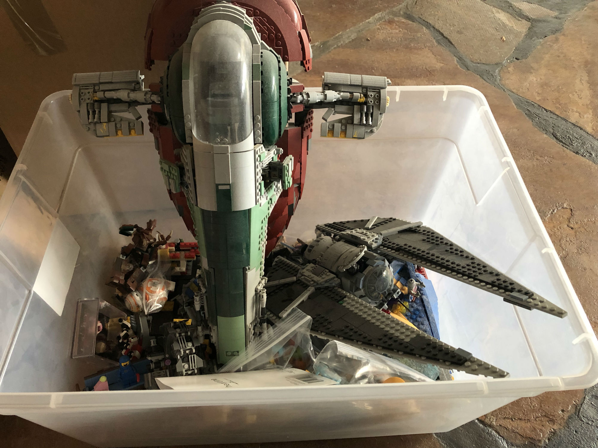 Legos in plastic containers were a lifesaver.